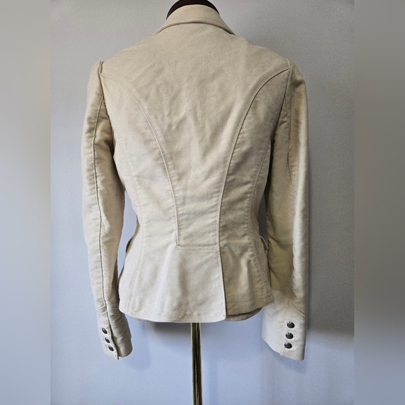 RALPH LAUREN RUGBY Cream Cotton Blazer Jacket. Size 8 - Picture 6 of 12